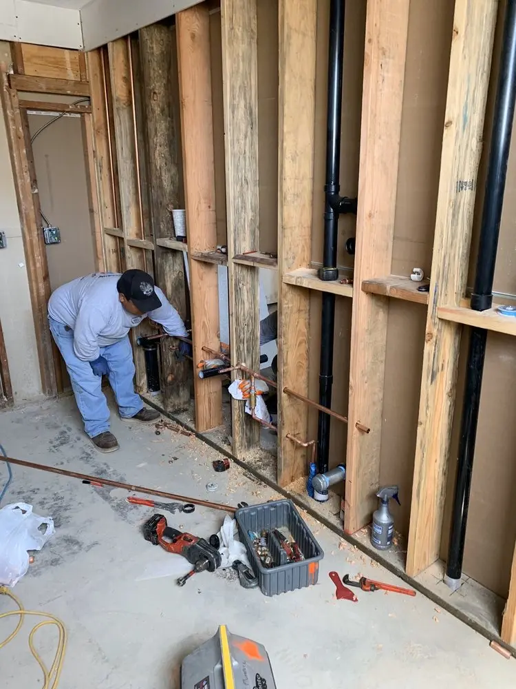 Commercial rough-in plumbing for Water Heater Replacement in Lodi
